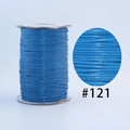 Blue Korean waxed cord #121 on roll for DIY jewelry making and braided bracelets - 121 / 1.0mm 160m