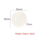 Miniature white resin toy tray for dollhouse display, size 30mm diameter and 7mm height - Christmas Matcha Plate