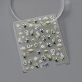 Stickers ongles 3D Lily of the Valley TS-2891 avec feuilles vertes et motifs floraux - TS-2891 Muguet