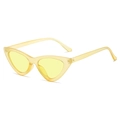 Occhiali da sole cat eye con montatura gialla trasparente e lenti gialle colorate - Montatura Giallo Trasparente Lente Gialla