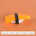 Modèle de sushi Tamago réaliste avec omelette jaune, riz et algues, longueur 8,5 cm - Sushi Tamago