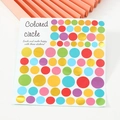 Multi-colored round stickers in various sizes for DIY stationery and gift sealing - Gilded Colored Circles