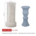 Molde de silicona columna romana, 120x50mm, para velas DIY escultura Venus cilindro - Columna Romana Guquan