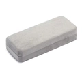 Custodia per occhiali rettangolare in velluto grigio chiaro dal design minimalista - Custodia per Occhiali in Velluto Grigio