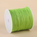 0.8mm light green nylon cord roll for DIY jewelry weaving and handmade pendants - Fruit Green