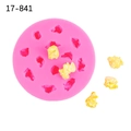 Rosa Silikonform in Popcorn-Form für Fondant Schokolade und 3D Kuchendekorationen - Nr. 1 (Groß) / Rosa
