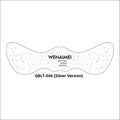 Metallic silver freckle tattoo stickers in butterfly design for party makeup QBLT-006 - QBLT-006 Silver