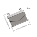 Square 316L stainless steel book locket pendant with 17x21mm size and 2.4g weight - Square Style I Backpack 21*17mm