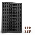 Stampo in silicone nero a forma di teschio per cioccolato con 100 cavità per dolcetti - Teschio