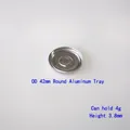 Godet rond en aluminium de 42 mm avec capacité de 4g pour cosmétiques et fards - Godet en Aluminium Rond (Diamètre 42mm)