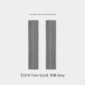Winter wool knitted grey leg warmers in 53cm length with soft thermal texture - Knitted Style (DWZ07) / 53cm / Gray (Long Straight)