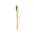 Polished golden 304 stainless steel coffee spoon with 13cm handle and 1.4cm head - 13cm-Gold Spoon