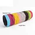 Tunnel a strisce arcobaleno per criceti e piccoli animali, 11cm di diametro e 30cm di lungo - Tunnel a 2 Vie a Righe Colorate (B34301-Casuale) / Diametro apertura 11 cm