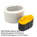 Silicone sushi mold for DIY soap or candles with salmon nigiri shape and measurements - 2# Sea Urchin Sushi / Gray