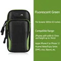 Fascia braccio sportiva verde fluorescente per telefoni fino a 6,5 pollici con porta - Fascia da Braccio Cielo Stellato Verde