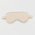 Champagne silk satin sleep mask with elastic strap for light blocking and eye protection - Champagne Pink 24#