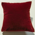 Dark red velvet watch pillow for jewelry display tray and bracelet storage organizer - Jujube Red Plush Fabric 8x8