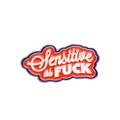 Creatieve emaille speld met 'Sensitive as FUCK' tekst en kleurrijke afwerking - C1917-3 (Sensitive as FUCK Rode Wolk)
