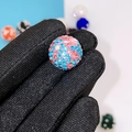 Sparkling pink and blue rhinestone ball bead jewelry accessory for DIY bracelets - 16mm Mixed Pink Blue Round Bead