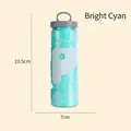 Toalla absorbente para mascotas cian con estuche de almacenamiento transparente portátil - 65*44cm / Cian Brillante