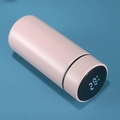 Light pink smart 316 stainless steel vacuum flask with LED temperature display lid - 320ml / Pink
