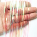 Colorful iridescent candy-colored tinsel fringe curtain for festive party venue decoration - 6cm x 100cm / Candy Translucent