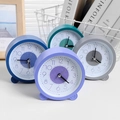 Modern silent round desk clocks in multiple colors for home and office tabletop decor - Round Style (8089)