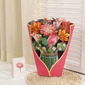 3D popup greeting card shaped like a flower bouquet for Mother's Day celebrations - Dear Dalia Right Flower