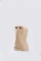 Tour de cou multifonctionnel en polaire kaki clair pour protection contre le vent d'hiver - Taille unique / Poche zippée