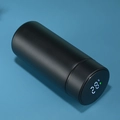Smart 316 stainless steel vacuum flask in matte black with digital temperature display lid - 320ml / Black