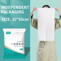 Individually wrapped disposable white face towel 30x50cm with mesh texture for travel - 30*50cm