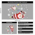 Christmas window stickers set with Santa and snowflake motifs, 40x55cm electrostatic decals - Santa & Party Elements (40*55cm)