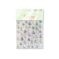 Sprankelende kerstboom nagelstickers met laser regenboog effect en kristallen steentjes - Laser Kristallen Kerstboom (TO-4461)