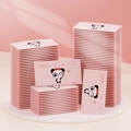 Single pack baby wipes with cute panda design and pink packaging for newborns - Cartoon Style / Pink