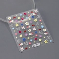 Stereo 5D embossed nail stickers featuring rainbow, smile, and rabbit designs TS-3019 - TS-3019 Rainbow Smile - New Embossed