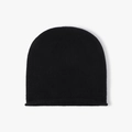 Bonnet en maille noire pour femme avec texture en laine épaisse pour rester au chaud en hiver - Taille unique / Noir (24B093)