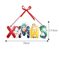 Christmas XMAS wall hanging decor with cartoon elephant bear giraffe and rabbit - XMAS Style