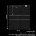 Clear 3-pocket card sleeve refill with 0.1mm thickness for trading card collection - 4-Pocket Pages 2-Hole 10 Sheets 101#