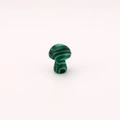 Polished natural malachite mushroom figurine with green and black wavy stone texture - Malachite / 15*20mm