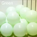 Stack of matte light green macaron latex balloons for birthday and party decoration - 18 Inch/9g/10 Pieces / Macaron Green