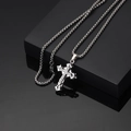 Three-layered Cross Necklace 60cm