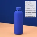 Bouteille isotherme en acier inoxydable bleu royal mat 500ml avec boîte en kraft - Bleu Klein (500ml)