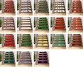 Detailed grid of anti-slip Christmas stair mats with festive snowman and Santa patterns - Christmas Variant Style (BD202409024)