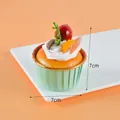 Τεχνητό cupcake μέντας με κεράσι και κρέμα για αξεσουάρ φωτογραφίας - Κεράσι & Μάνγκο