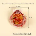 Artificial garlic scallop food model keychain toy, measuring 5.5cm by 6cm and 22g - Garlic Red Oil Vermicelli Scallop - No Hook