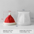 Christmas hat silicone candle mold for handmade resin crafts and festive holiday decorations - Christmas Hat H-0094