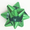 Mini lazo de estrella verde esmeralda metálico para decoración de cajas de regalo - Verde