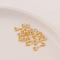 Golden 14K gold plated spring ring clasps for DIY jewelry necklaces and bracelets - 5mm / 18K Gold