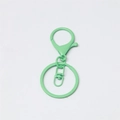 Mint green metal lobster clasp keychain accessory with split rings for DIY jewelry making - Mint Green