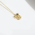 Collana con ciondolo a fiocco in stile hawaiano in finitura dorata per donne moda - Fiocco Grande Liscio (XL3313-3)